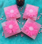 Pink Gerbera Daisy Glycerin Soap