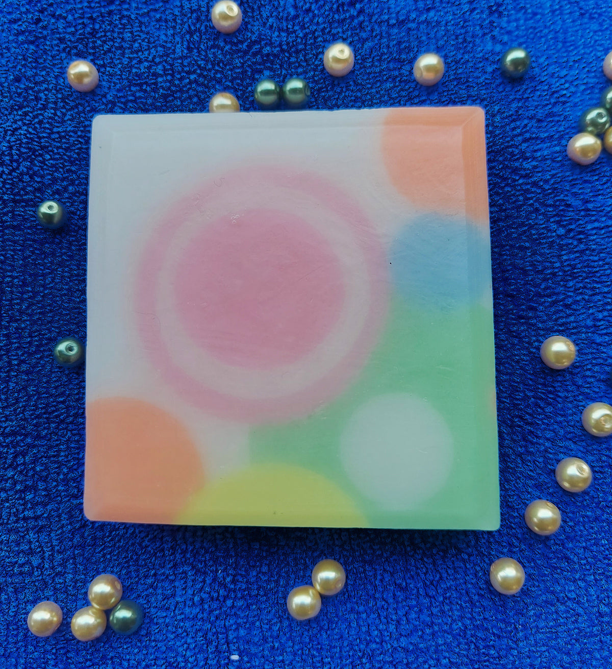 Rainbow Circle in Circle Glycerin Soap