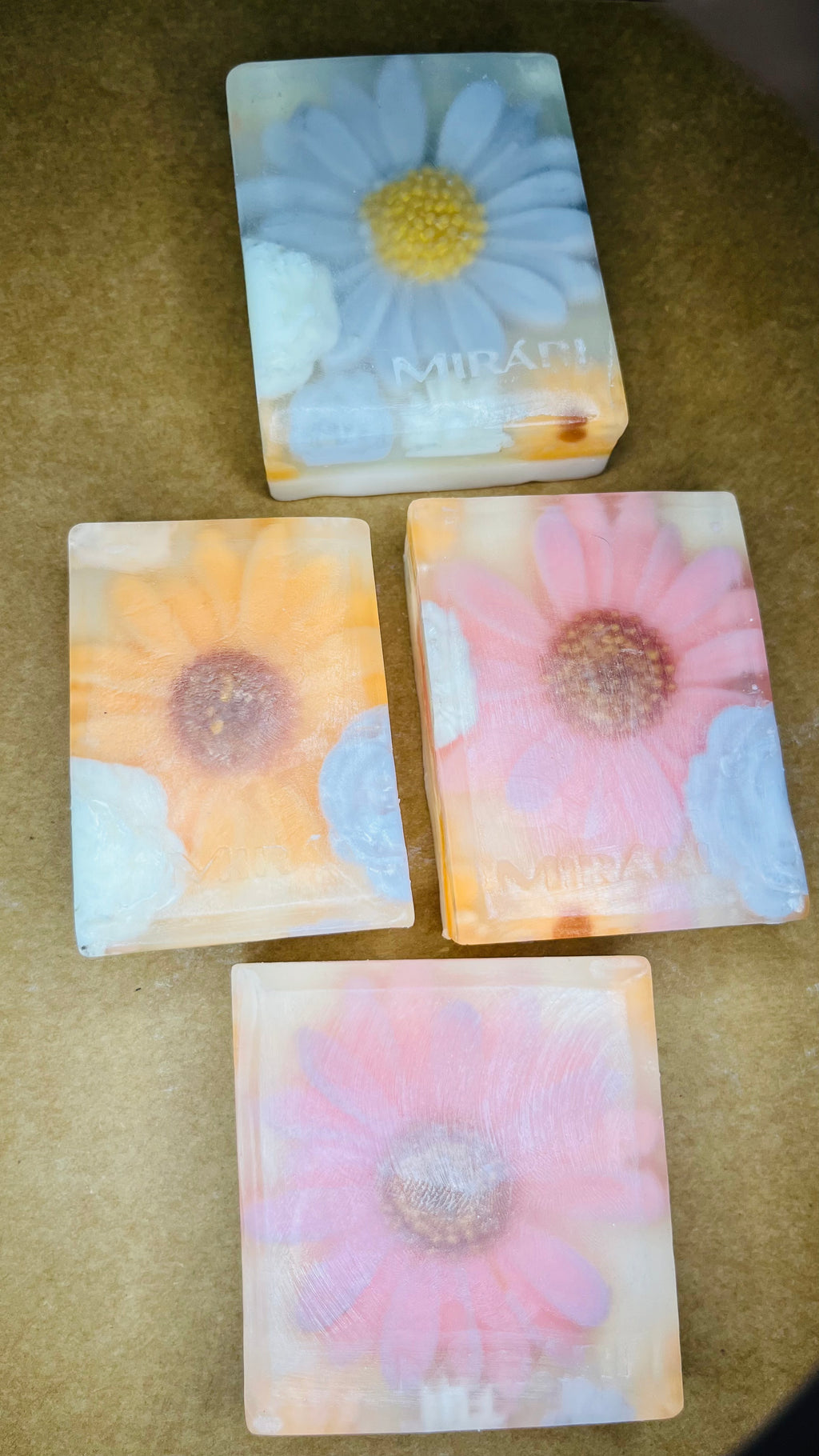 Pastel Daisy Glycerin Soap